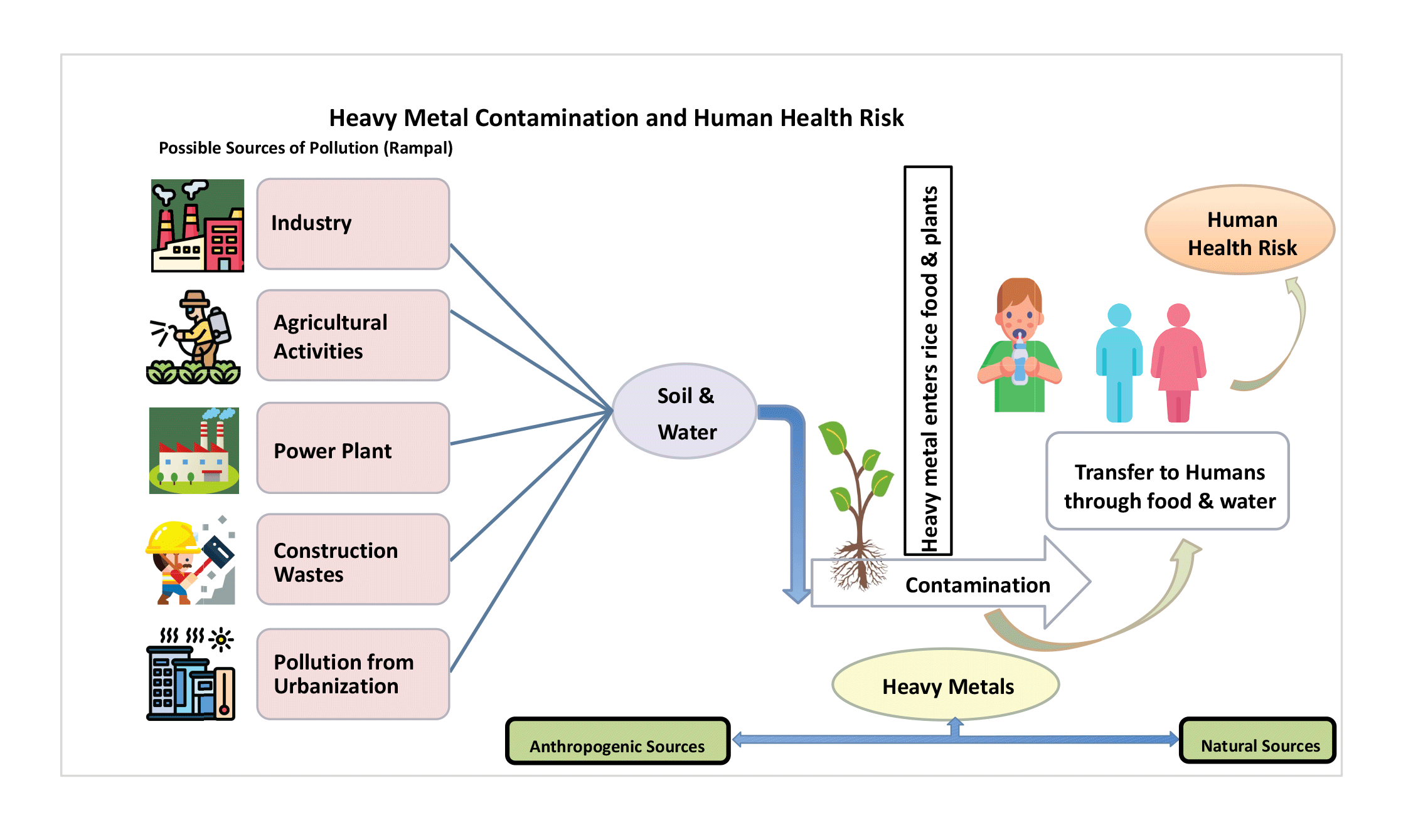 Risk Assessment of Heavy Metal Contamination in Soil for Sustainable Environmental Management in Urban and Rural Areas of Gujrat District, Pakistan