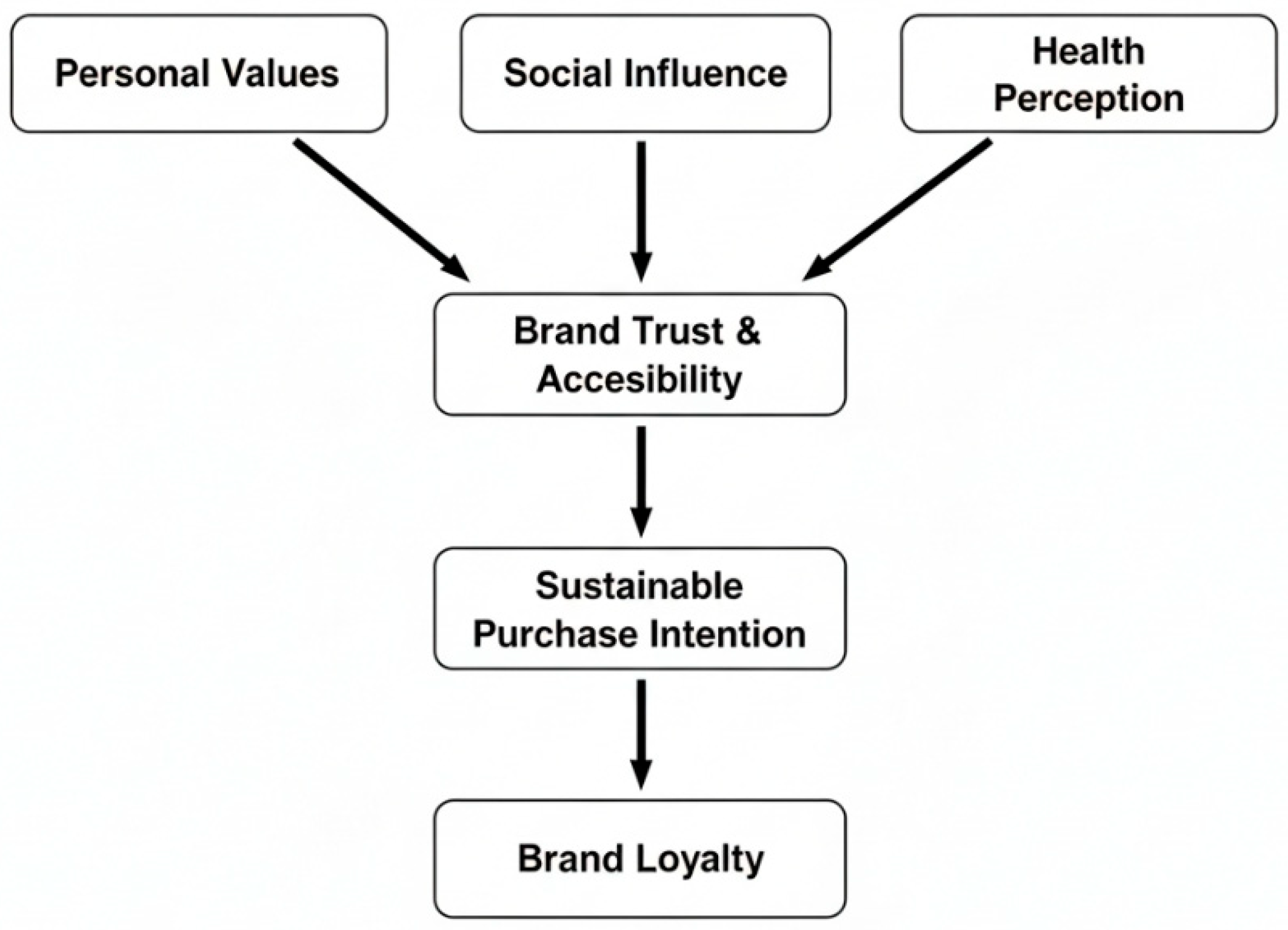 Figure 2: Conceptual model of factors influencing sustainable consumer behavior.