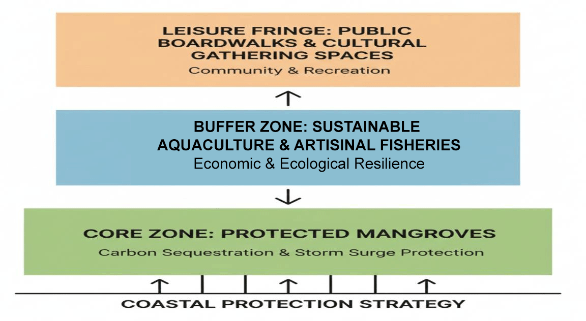 Figure 5: A tier design framework for Agro-Blue Commons in coastal areas.