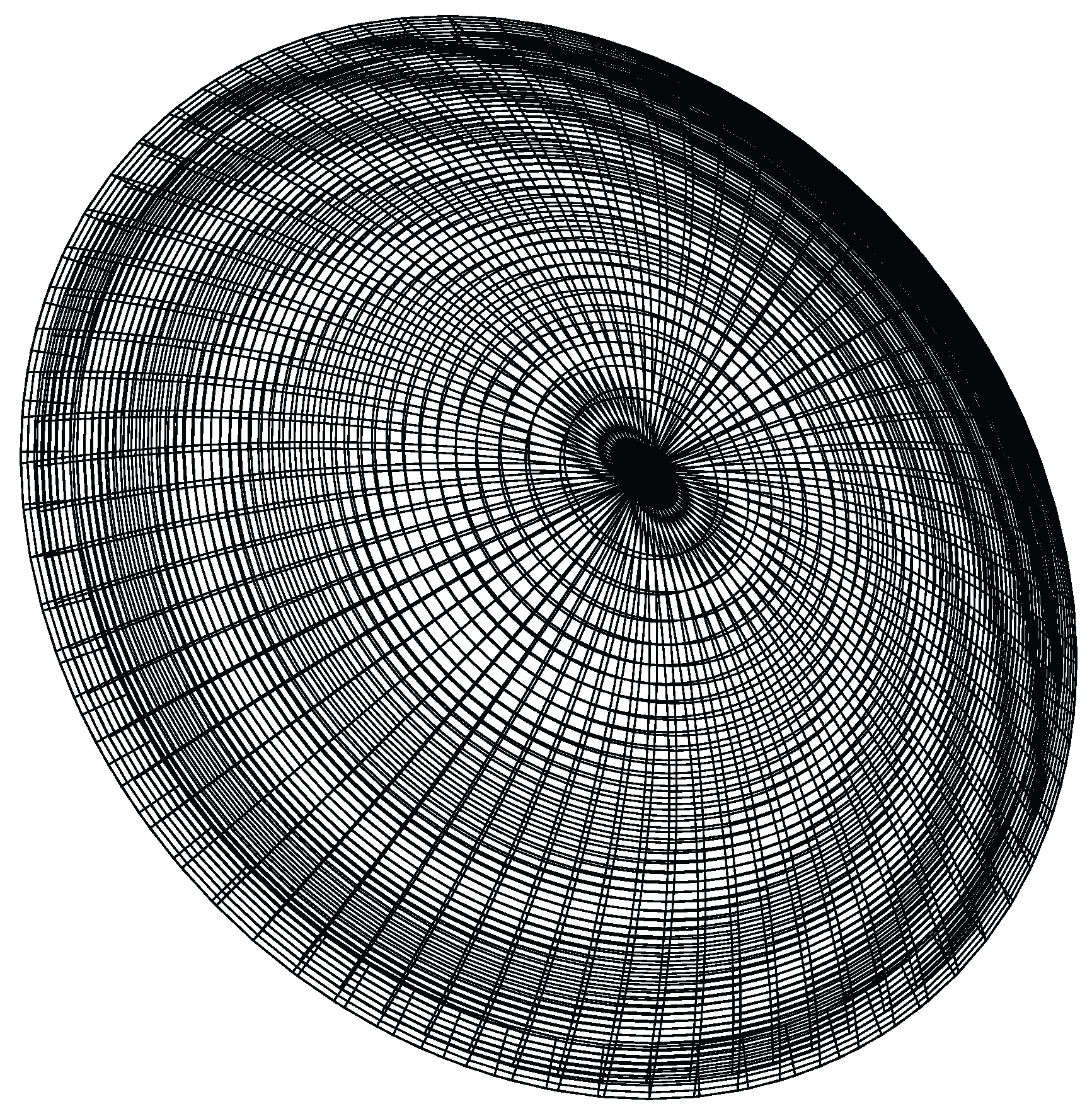 Figure 1: Parametric spherical-cap shell used as the geometric abstraction for the microhabitat. The complete geometry generator is available through the external code archive described in Section 2.9.