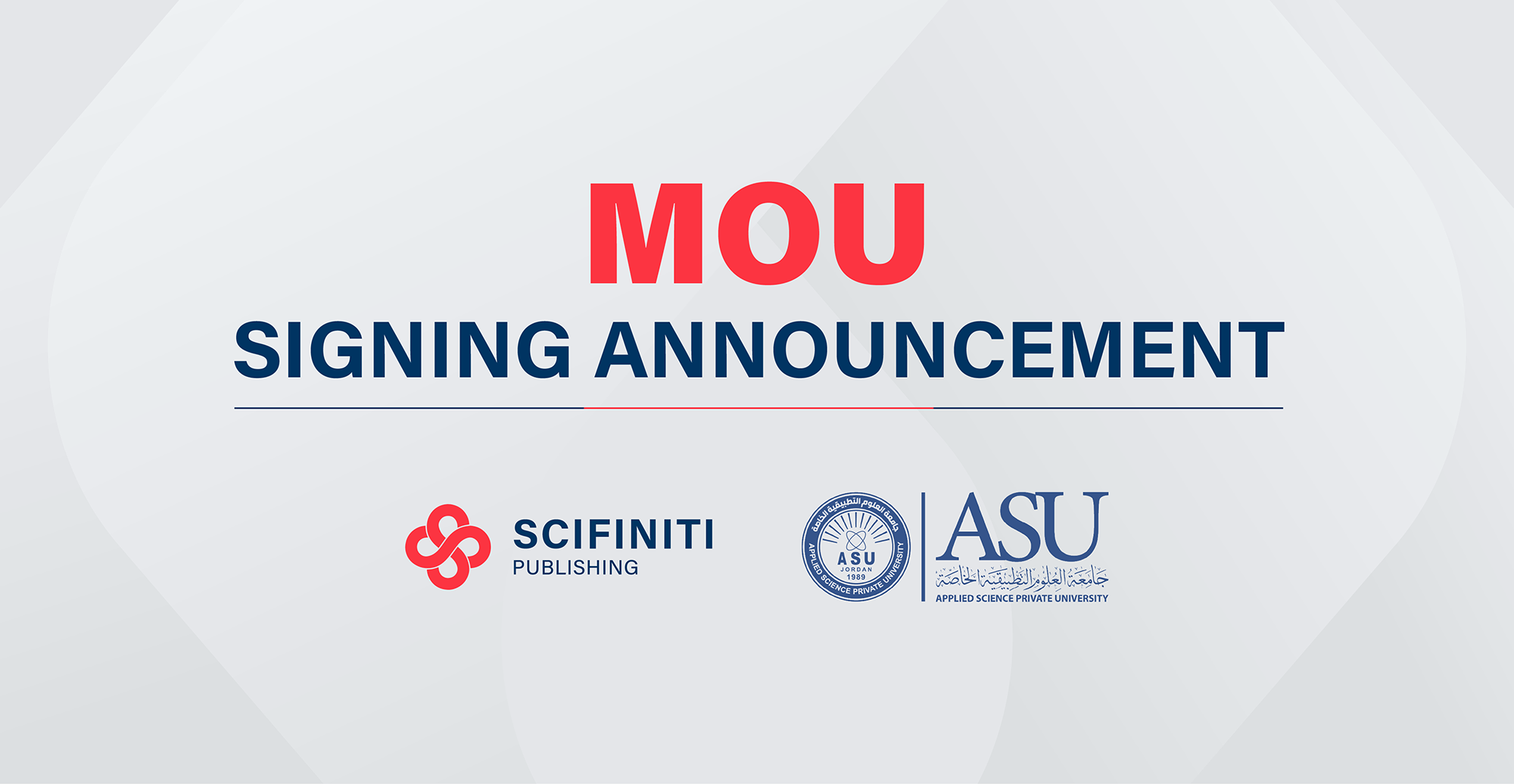 Scifiniti Collaborates with Applied Science Private University for Strategic Partnership