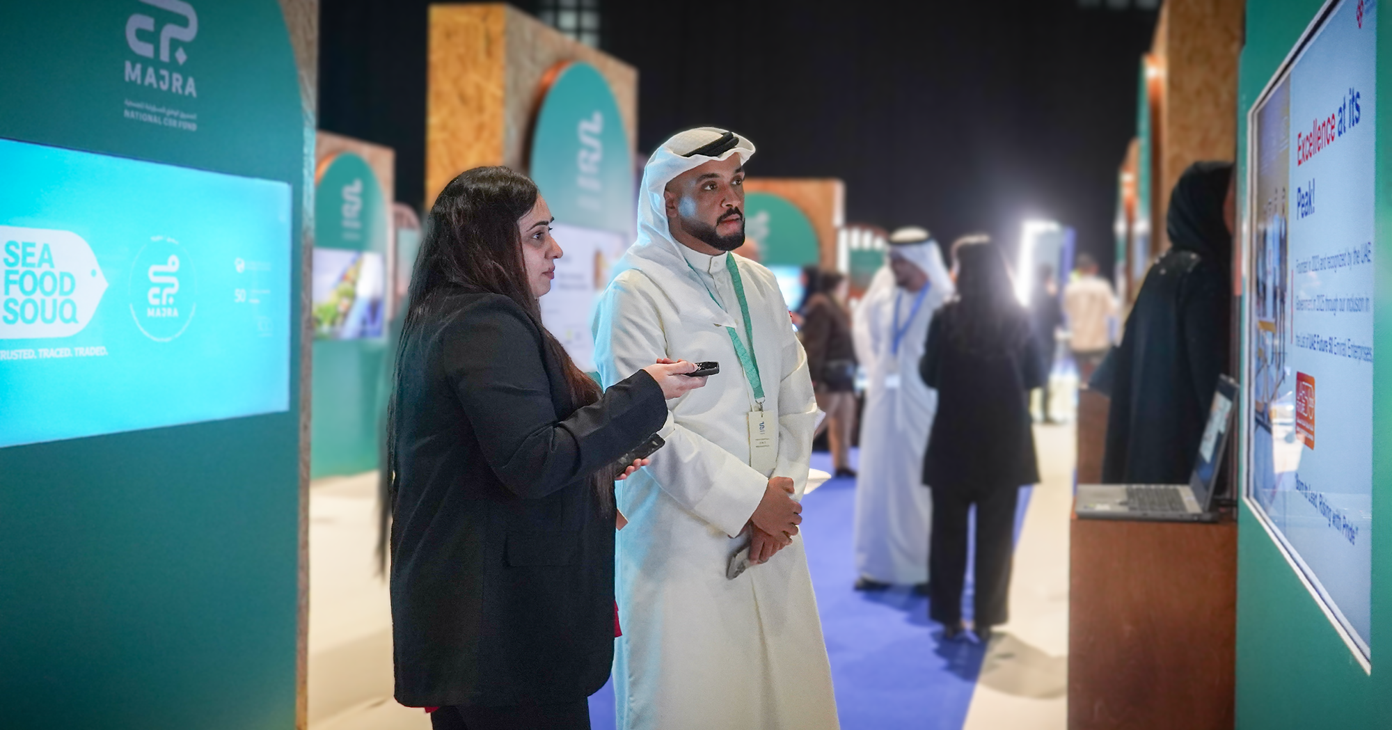 Scifiniti showcases its print-free publishing model at the Majra Gallery during Impact Summit 2025 in Abu Dhabi