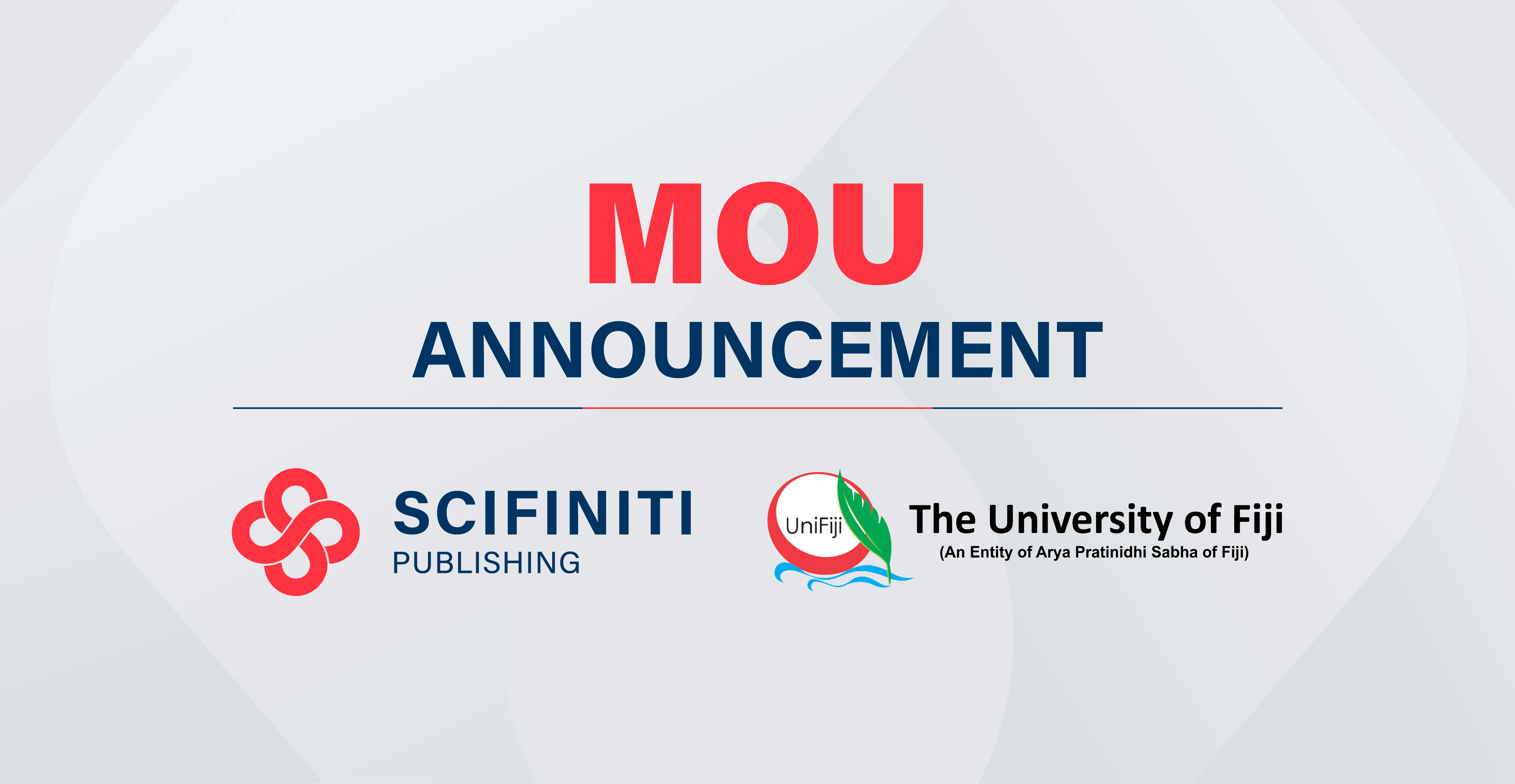Scifiniti Publishing and University of Fiji Sign Memorandum of Understanding to Advance Research and Scholarly Publishing