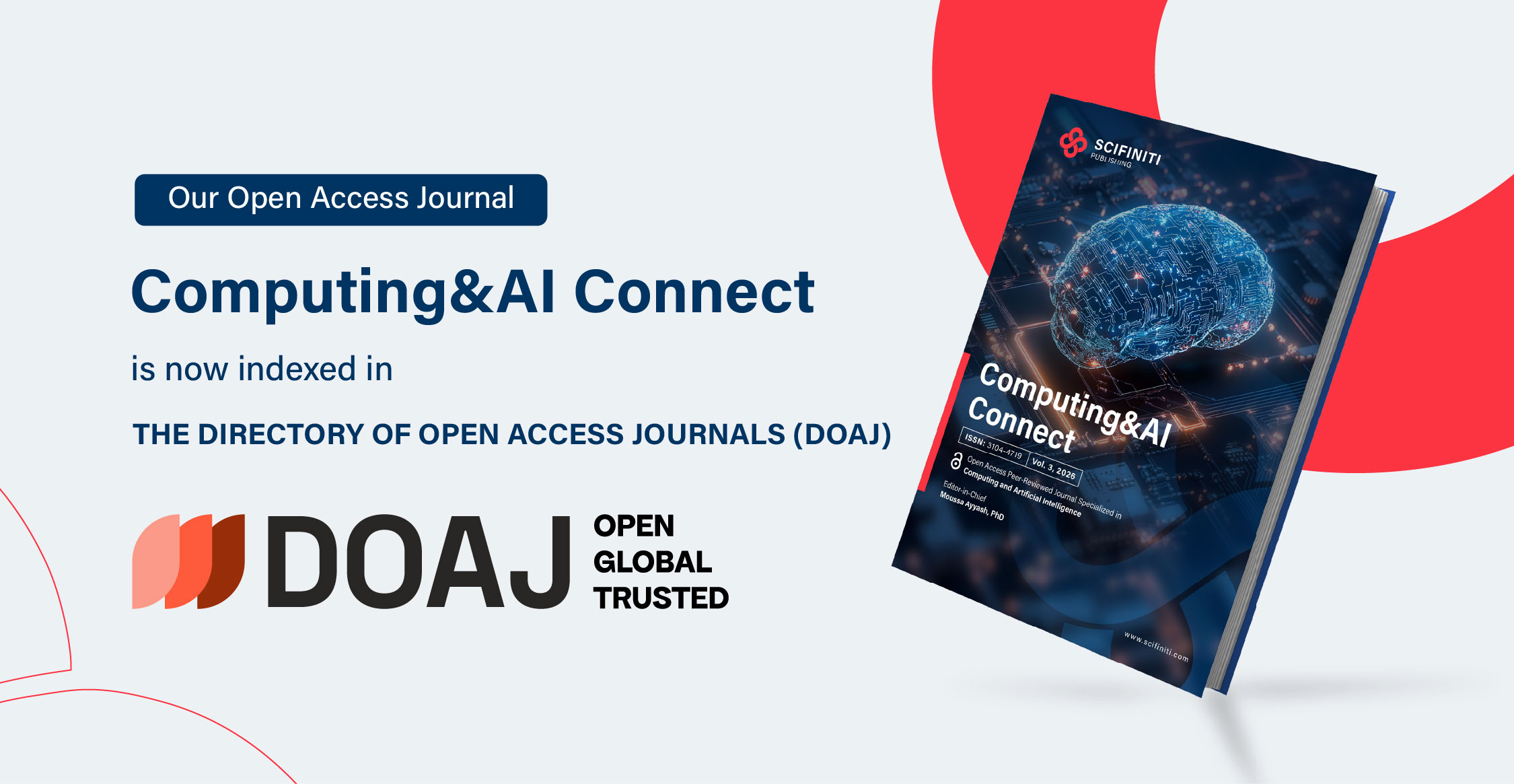 Computing&AI Connect Indexed in DOAJ: A Key Milestone for Scifiniti