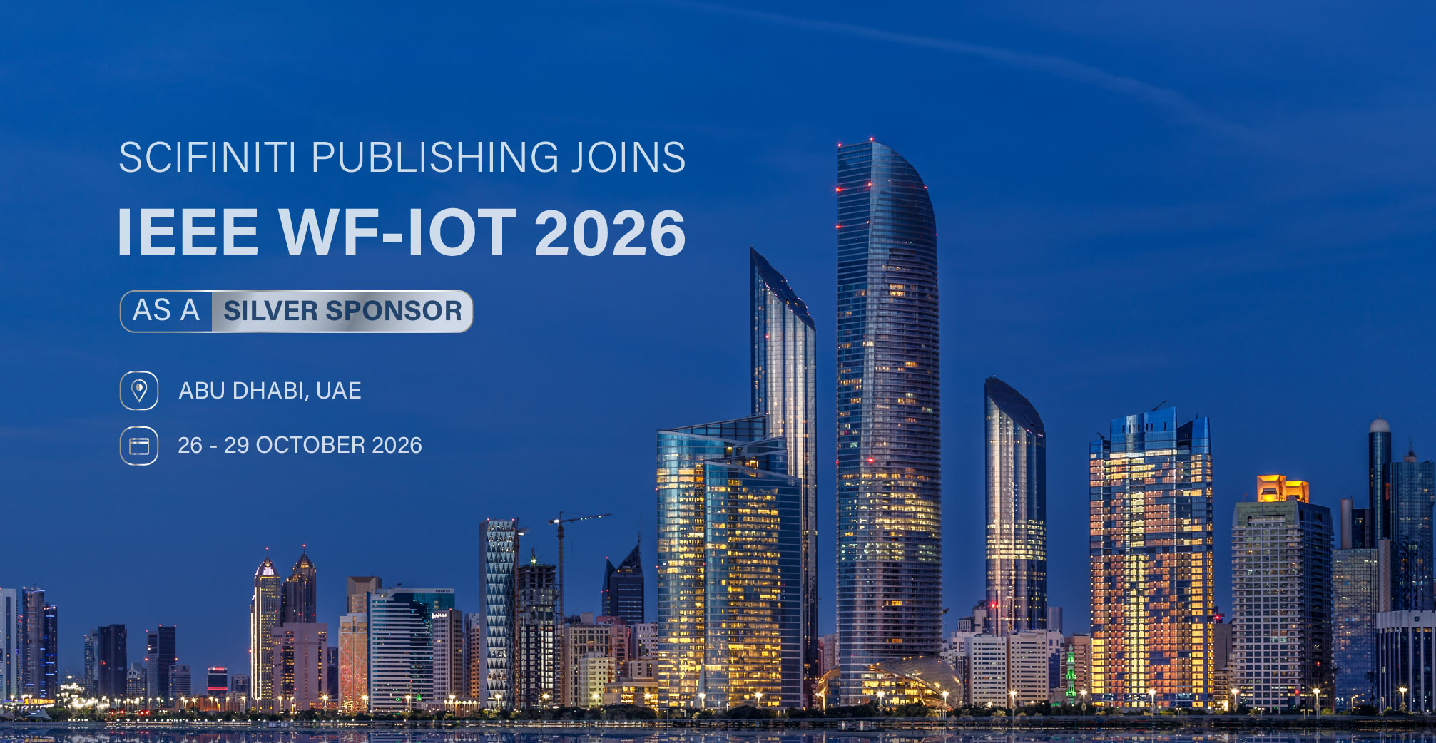 Scifiniti Publishing Joins IEEE WF-IoT 2026 as a Silver Sponsor