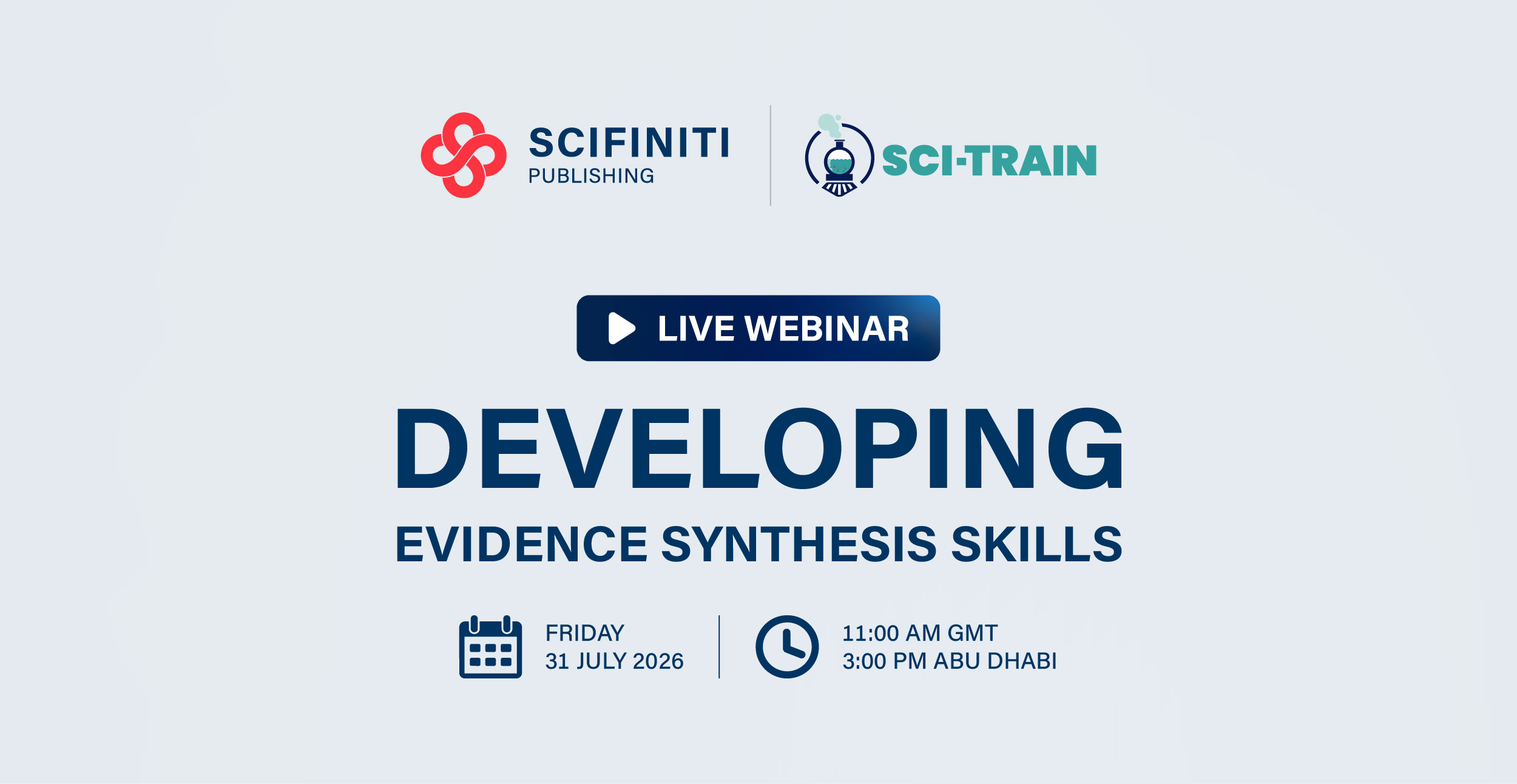 Scifiniti Publishing Announces Live Webinar on Developing Evidence Synthesis Skills